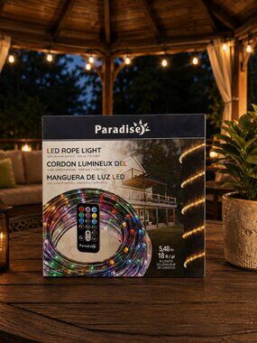 LED Rope Light 18 ft / 5.48 m with Remote Control – Indoor/Outdoor